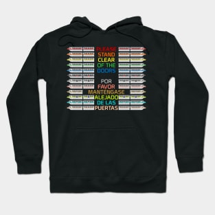 Monorail Announcer Saying (in color) Hoodie